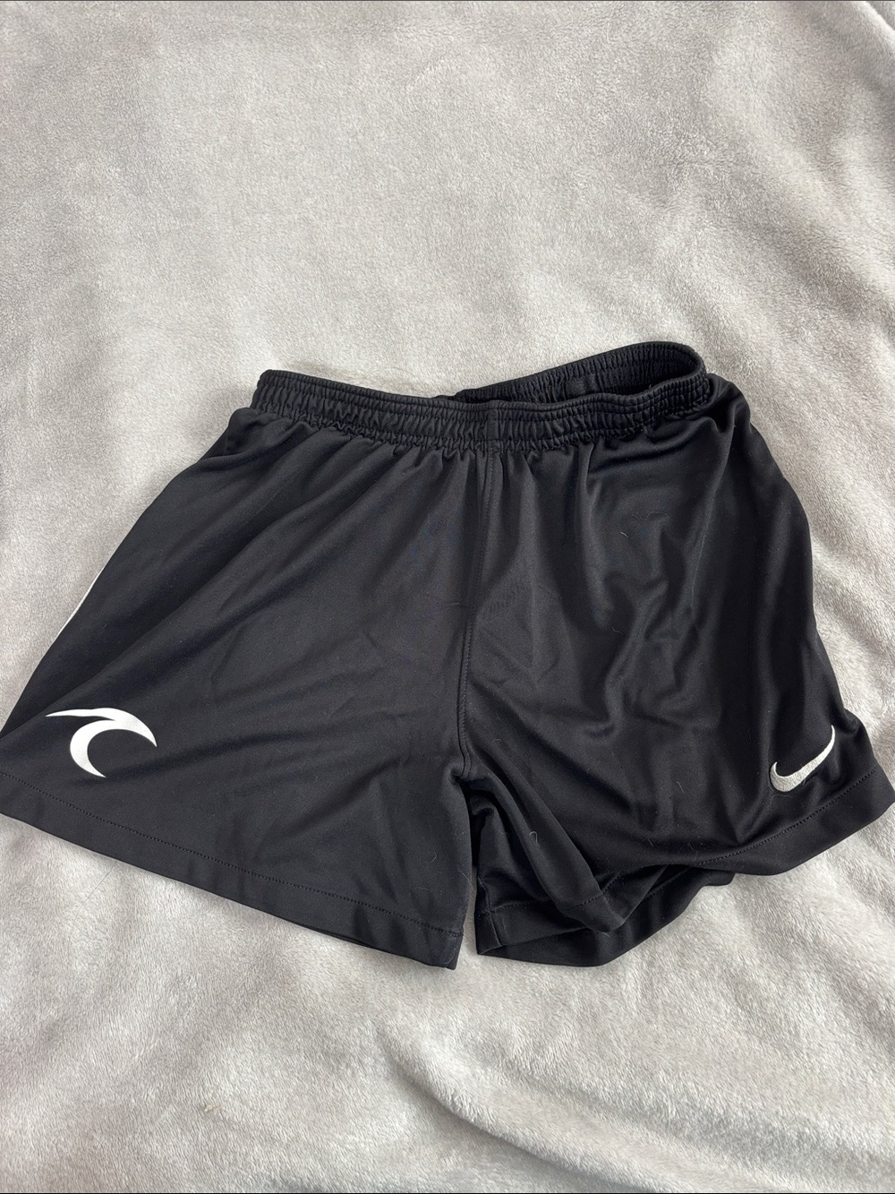 Nike Black Running Shorts with White Logos